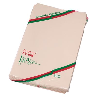 寿堂 封筒 角2 3087 500枚 ピンク 1箱（直送品）