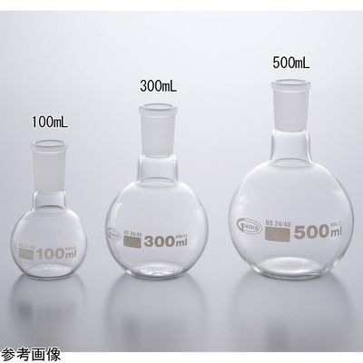 アズワン 丸底フラスコ 24/40 100mL 058.202.58 1個 4-4123-01（直送品）