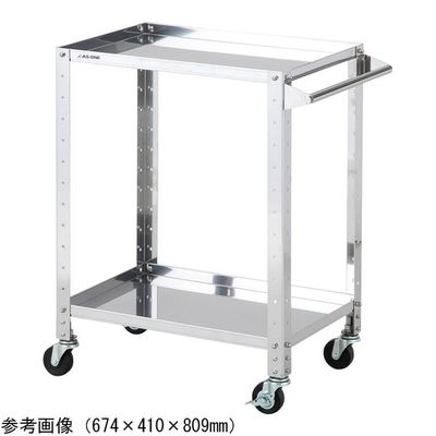 アズワン ステンレス導電ヘビーワゴン ラージ 2段 NEH-2L 1個 4-5072-03（直送品）