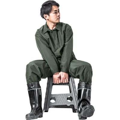 マック Makku きどらないレインウェアセットアップ ダークグリーン 4L AS-4700-DG-4L 1着 369-5348（直送品）