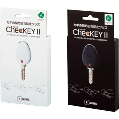 美和ロック MIWA カギの閉め忘れ防止グッズChecKEY2(チェッキー2)ブラック CHECKEY2 BK 1個(1セット)（直送品）