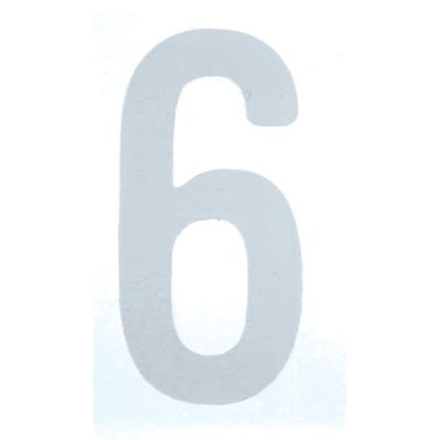 トラスコ中山 TRUSCO カッティング文字50mm 白 6 CS50W-6 1枚 256-4553（直送品）