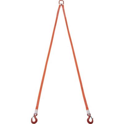 TRUSCO 2本吊ベルトスリングセット 25mm幅X2m 吊り角度60°時荷重0.86t(最大使用荷重1t) G25-2P20 1セット（直送品）