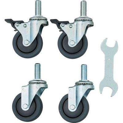 トラスコ中山 TRUSCO フェニックスワゴン用2段階S付キャスターセット 75φEL PEW-ELW75SET 1組(4個)（直送品）