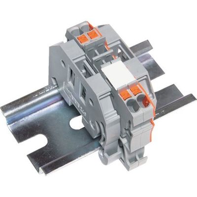 トラスコ中山 TRUSCO スプリング式端子台2線式 2極 電線サイズ0.25~1.5 SPTB18A-2-2P 1個 257-3039（直送品）