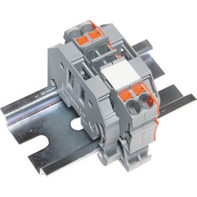 トラスコ中山 TRUSCO スプリング式端子台2線式 2極 電線サイズ0.25~2.5 SPTB24A-2-2P 1個 257-3048（直送品）