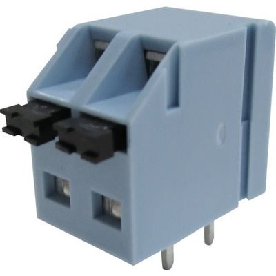 トラスコ中山 TRUSCO プリント基板用ねじなし端子台 2P TF6019-2P 1個 257-3486（直送品）