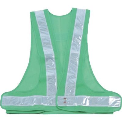 トラスコ中山 TRUSCO 安全ベスト 緑*シルバー ポリエステル製 TKA-370A 1着 362-3078（直送品）