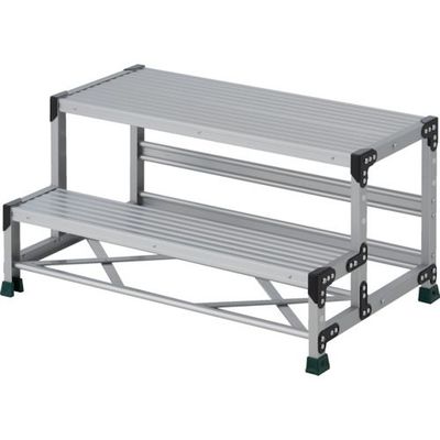 トラスコ中山 TRUSCO 作業用踏台 2段 ステップ奥行200 高さ0.50m 天板1000X400 TSF-2105 1台（直送品）