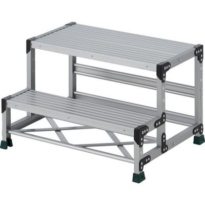 トラスコ中山 TRUSCO 作業用踏台 2段 ステップ奥行200 高さ0.50m 天板800X400 TSF-285 1台 258-0898（直送品）
