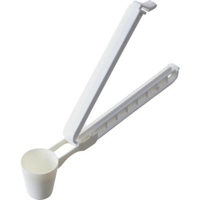 トラスコ中山 TRUSCO 袋留めクリップ(留め幅110mm・スプーン付)2本入 白 TWSC110SP-WH2P 1パック(2個)（直送品）