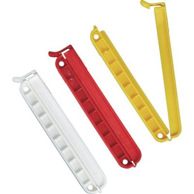 トラスコ中山 TRUSCO 袋留めクリップ 3P(白赤黄) TWC-110WRY3P 1パック(3個) 263-0987（直送品）
