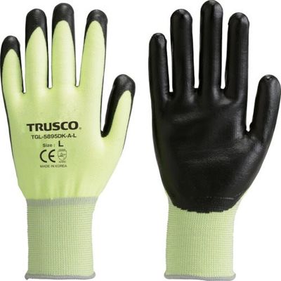 トラスコ中山 TRUSCO 【売切廃番】 耐切創手袋 レベル2 蛍光イエロー S TGL-5895DK-A-S 1双 267-7640（直送品）