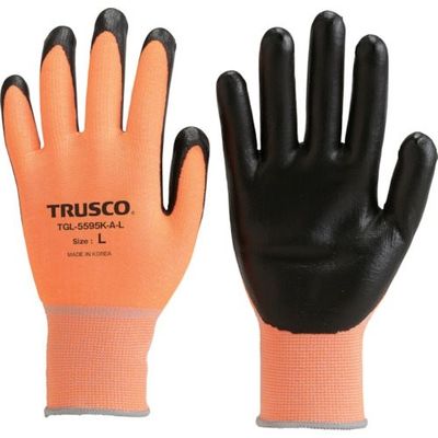 トラスコ中山 TRUSCO 【売切廃番】 耐切創手袋 レベル2 蛍光オレンジ M TGL-5995DK-A-M 1双 267-7642（直送品）