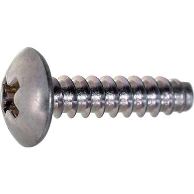 TRUSCO トラス頭タッピングねじ 2種B0 三価白 M4×10 450本入り ヘキサゴンパック S034-0410 1缶(450本)（直送品）