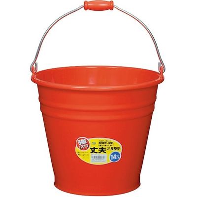 ヒマラヤ化学工業所 ヒマラヤ化学 カラーバケツ 6016 14型 レッド 330パイ×280 002574 1セット(30個)（直送品）