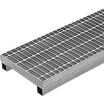 カネソウ スチール製グレーチング プレーンタイプ かさあげ型 自由勾配側溝用 クッション付 HSV-P-93438B 1枚 343-2249（直送品）