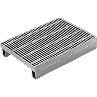 カネソウ スチール製グレーチング 細目滑り止め模様付 かさあげ型 JIS型側溝用 クッション付 QXJ-P-6225B 1枚（直送品）