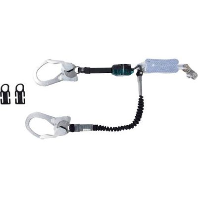 常時巻取り式と伸縮式の2丁掛けランヤード 130kg以下 伸縮式1.3 MHLYS-RCRNEX-56DJMR-130-T1-1.3 1本（直送品）