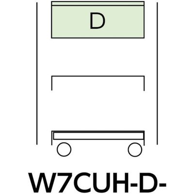山金工業 ヤマテック スペシャルワゴン 移動式 キャビネット超深型1段×1個 ヤマテックグリーン W7CUH-D-G 1台 868-3651（直送品）