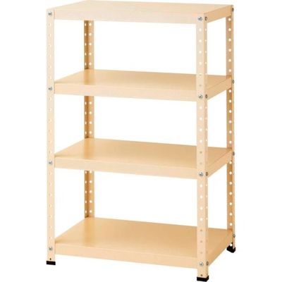 山金工業 ヤマテック スペシャルワゴン W750×D500×H1200固定式 ヤマテックアイボリー W7H-K-IV 1台 868-3706（直送品）