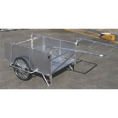 昭和ブリッジ販売 昭和 アルミ折畳みリヤカー 積載面（長さ×幅）1200×800mm チューブタイ S8-A2P 125-2330（直送品）