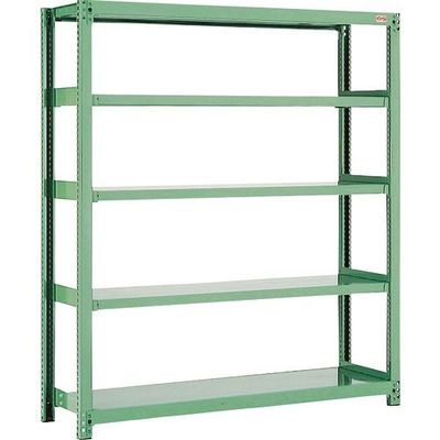 大阪製罐 OS 中量物品棚 単体 間口900×奥行600×高さ1800(ベースPP製5mmを除く)mm B3-6335 1台（直送品）