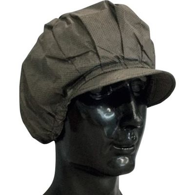 東京メディカル でんでん帽 ブラック ツバ付丸型 50枚入 CA106BL 1セット(400枚:50枚×8箱) 354-3376（直送品）