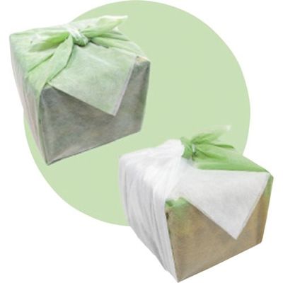 東京メディカル 不織布シート 色重ね ダークグリーン×白 90×90cm 50枚入り FUDW-90 1袋(50枚) 354-3378（直送品）