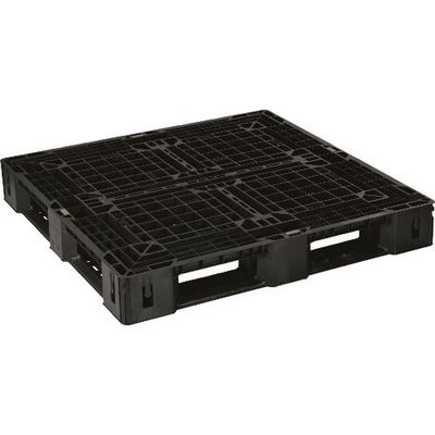 日本プラパレット NPC 輸出梱包用プラスチックパレットEXA―1111ー150Hー1 片面四方差し 黒 EXA-1111-150H-1-BK 1枚（直送品）