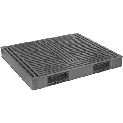 日本プラパレット NPC プラスチックパレットFS-1412 両面二方差し グレー FS-1412-GY 1枚 136-4000（直送品）