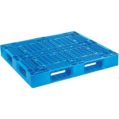 日本プラパレット NPC プラスチックパレットSLB-1211 片面四方差し ブルー SLB-1211-BL 175-4503（直送品）