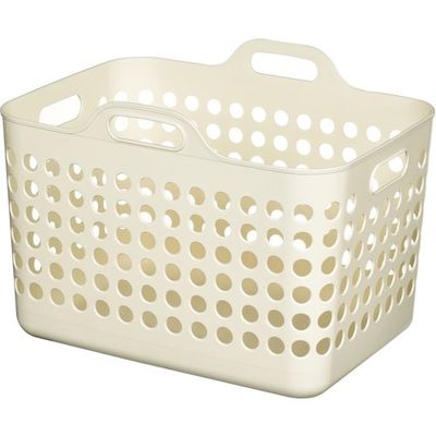 ヒマラヤ化学工業所 ヒマラヤ化学 ポピンズ バスケット 1571 M型アイボリー 458×336×325 157168 1セット(20個)（直送品）