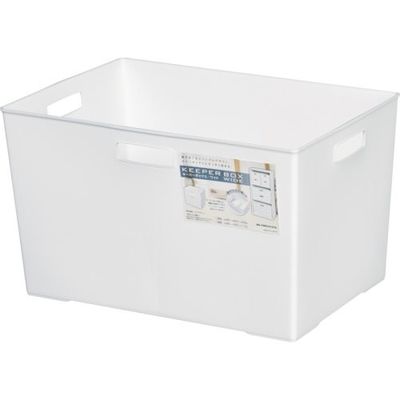 ヒマラヤ化学工業所 ヒマラヤ化学 キーパーBOX/ワイド深型 ホワイト 385×263×226 138372 1セット(24個)（直送品）