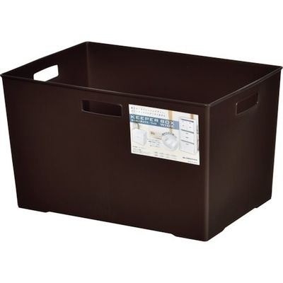 ヒマラヤ化学工業所 ヒマラヤ化学 キーパーBOX/ワイド深型 ブラウン 385×263×226 138327 1セット(24個)（直送品）