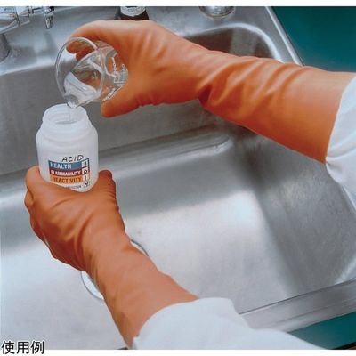 アズワン クリーンルーム用耐薬品手袋 トリオニック518 L 12双入 4-3748-03 1袋(12双)（直送品）