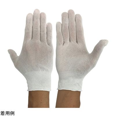 ウインセス キュプラインナーグローブ 5本指 ノーマル 10双入 WS-6500 1袋(10双) 4-5165-01（直送品）