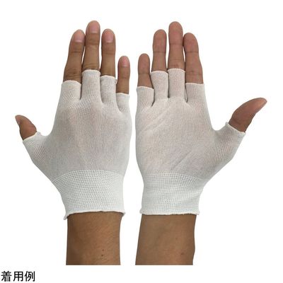 ウインセス キュプラインナーグローブ 指切り ノーマル 10双入 WS-6500-D5 1袋(10双) 4-5165-04（直送品）