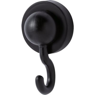 マグエバー MAGEVER シリコンマグネット jフック ブラック 強力マグネットフック ネオジム磁石 1-0191HOOK-JB 1個（直送品）