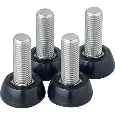 TRUSCO ステンレス製ワゴン用アジャスターセット クリーンフェニックスワゴン用 M16 導電 4本入 CPE-D-M16AJ-SET（直送品）