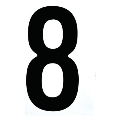 トラスコ中山 TRUSCO カッティング文字50mm 黒 8 CS50BK-8 1枚 256-4550（直送品）