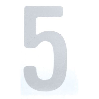 トラスコ中山 TRUSCO カッティング文字50mm 白 5 CS50W-5 1枚 256-4545（直送品）