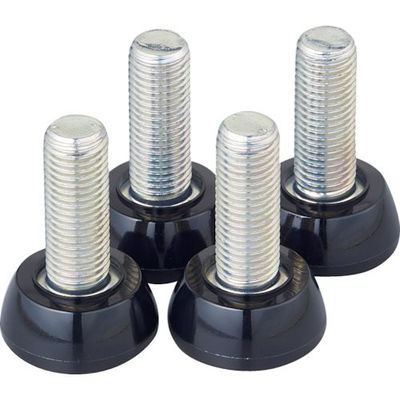 TRUSCO スチール製ワゴン用アジャスターセット ツールワゴン フェニックスワゴン用 M16 4本入 PEW-M16AJ-SET（直送品）