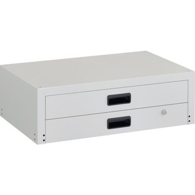 トラスコ中山 TRUSCO ツールワゴン ラビットワゴン用2段引出 700X450 ホワイト RBW-75X W 1台 240-7687（直送品）