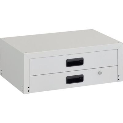 トラスコ中山 TRUSCO ツールワゴン ラビットワゴン用2段引出 600X400 ホワイト RBW-64X W 1台 240-7689（直送品）