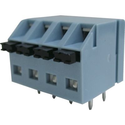 トラスコ中山 TRUSCO プリント基板用ねじなし端子台 4P TF6019-4P 1個 257-3488（直送品）