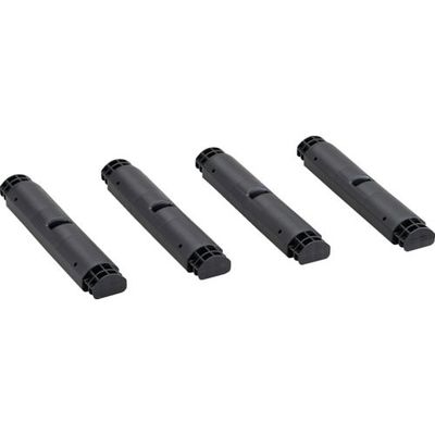 トラスコ中山 TRUSCO プラ棚用 脚のみ4本セット 高さ372mm用 つや消しブラック TPT-372K-MBK 1セット(4本)（直送品）