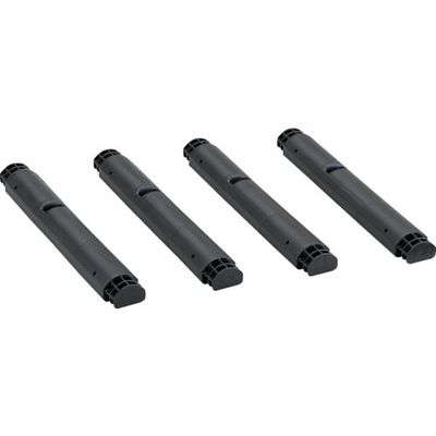 トラスコ中山 TRUSCO プラ棚用 脚のみ4本セット 高さ515mm用 つや消しブラック TPT-515K-MBK 1セット(4本)（直送品）