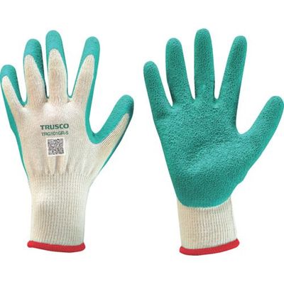 トラスコ中山 TRUSCO 【売切廃番】 ゴム背抜き手袋 グリーン 1双入り 10ゲージ S TRG101GR-S 1双 249-3872（直送品）