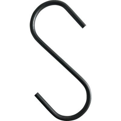 トラスコ中山 TRUSCO Sフック スチール製 300mm 黒 TSTS5300BK 1個 256-2020（直送品）